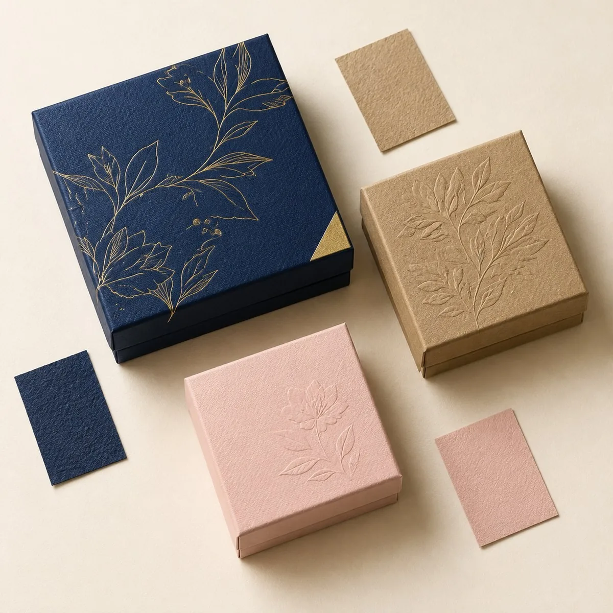 Rigid boxes — foil, emboss and deboss finishes